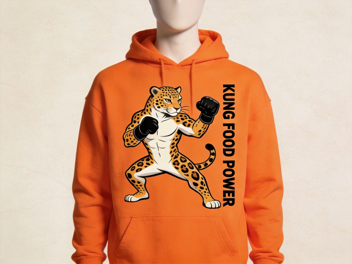 Brazil jaguar kung fu hoodie streetwear - unisex pullover front view