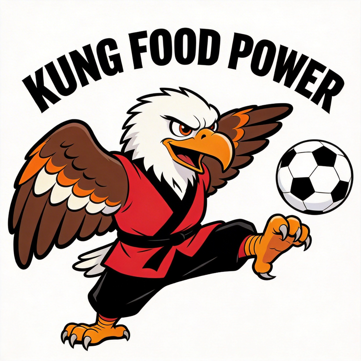 Argentina Pampas eagle kung fu artwork - Argentine cultural streetwear graphic design detail