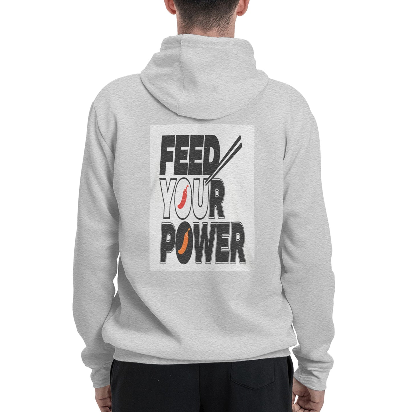 KUNG FOOD POWER Hoodie - White with Kung Fu Cat Design | 2026 World Cup Streetwear