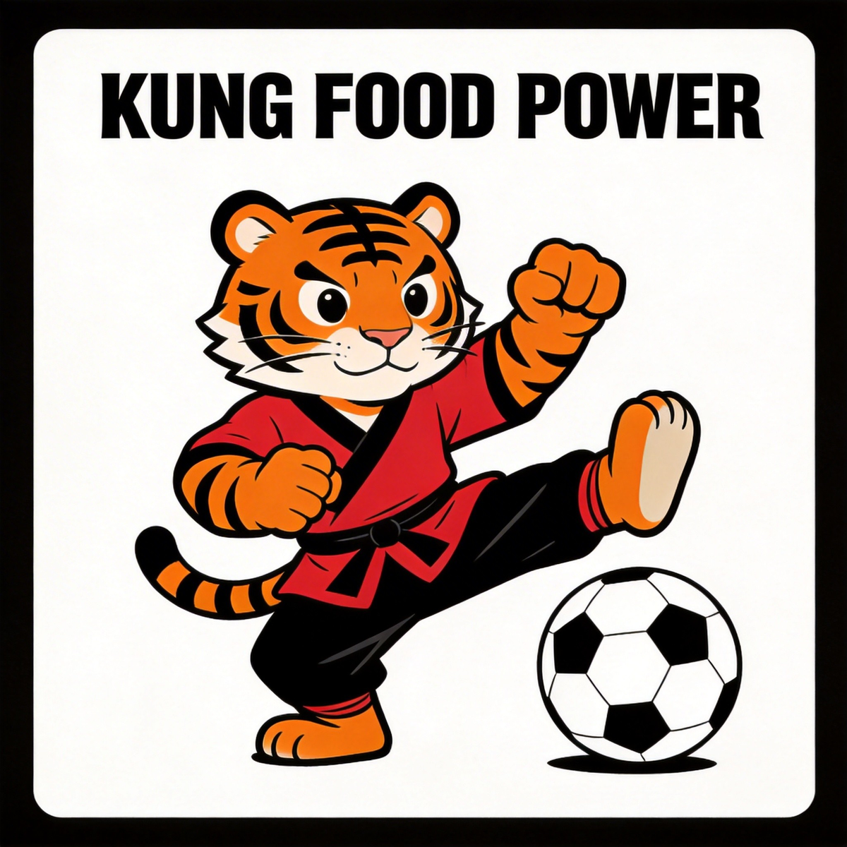 Korea tiger kung fu artwork - Korean cultural streetwear graphic design detail